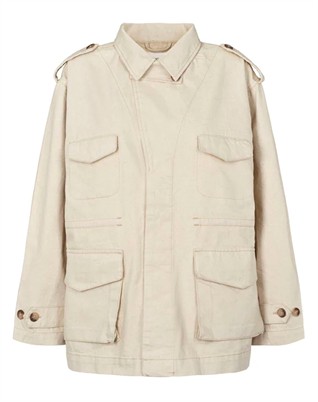 Feodora Denim Ecru Defense Jakke - Ecru